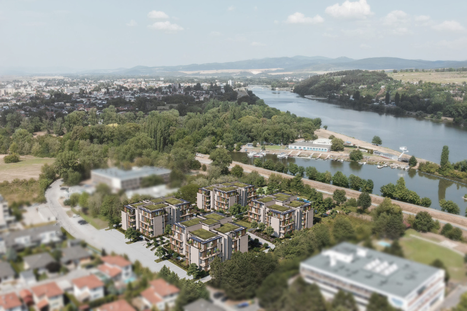 V Piešťanoch vyrastá exkluzívne bývanie pri lodenici. | Zdroj: Rezidencia Na Lodenici