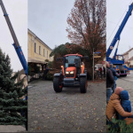Vianočný stromček zaujal svoje čestné miesto na Winterovej ulici | Zdroj: FB mesto Piešťany