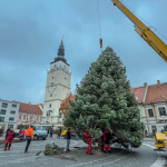 Minuloročný vianočný stromček na Trojičnom námestí | Foto: Trnavské rádio