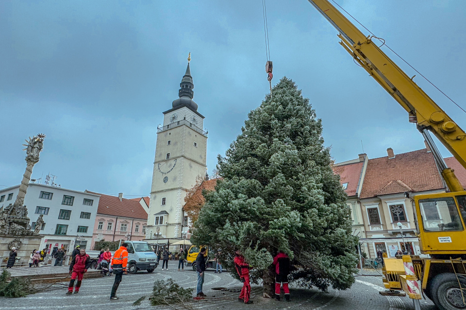 Minuloročný vianočný stromček na Trojičnom námestí | Foto: Trnavské rádio