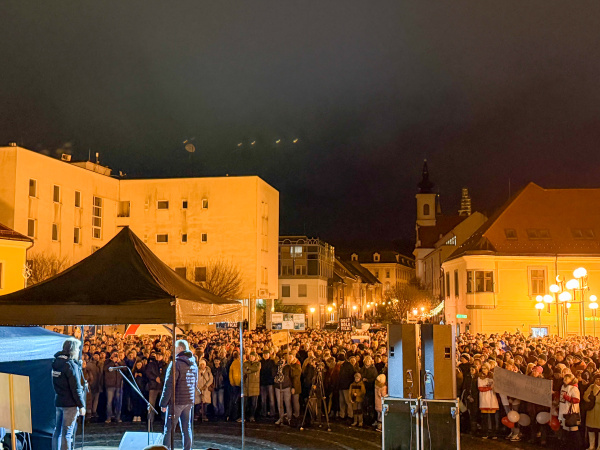 Trojičné námestie v Trnave, 17. 11. 2025. | Foto: red.