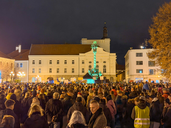 Trojičné námestie v Trnave, 17. 11. 2025. | Foto: red.