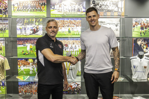 Ščasný so športovým riaditeľom Martinom Škrtelom | Zdroj: FC Spartak Trnava
