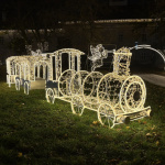 Do vysvieteného vlaku môžu nastúpiť aj malí cestujúci | Foto: Michaela Martišíková, Trnavské rádio