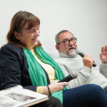 Na snímke autorka Simona Jurčová a vydavateľ Miloš Prekop. | Foto: Barbora Jurčová