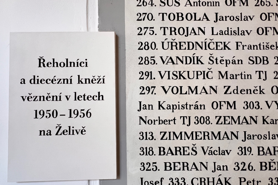 Zoznam internovaných rehoľníkov v Želive | Zdroj: Matúš Demko