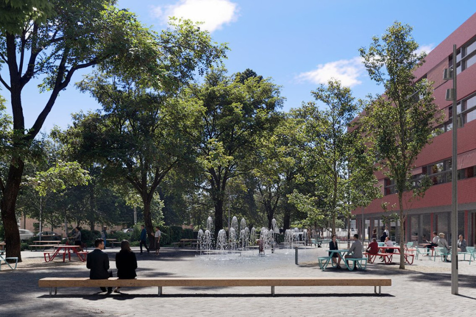 Súčasťou bude aj fontána | Zdroj: Archinfo