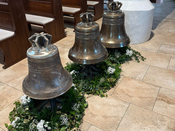 Nové zvony Kostola sv. Jakuba. | Foto: Farnosť Štvrtok na Ostrove