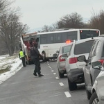 Pri havárií linky Slovak lines do Skalice sa nik nezranil. | Foto: Frederika Péčiová, Dopravný servis SE, SI a okolie