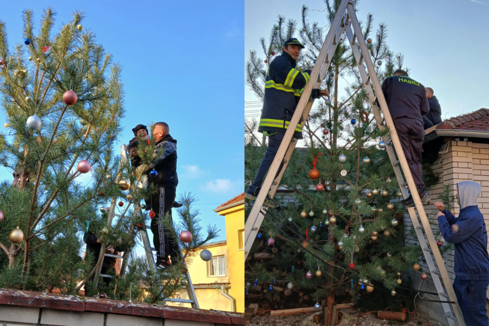 Minuloročné zdobenie vianočného stromčeka v Dubovciach | Zdroj: Obec Dubovce
