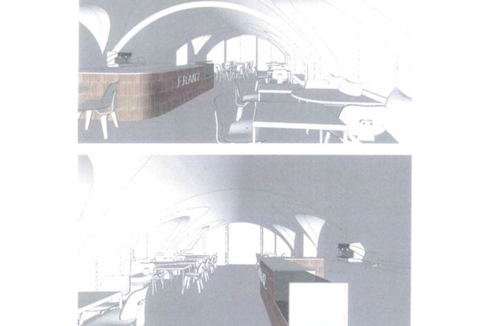 Návrh interiéru prvého súťažného návrhu | Zdroj: Mesto Trnava