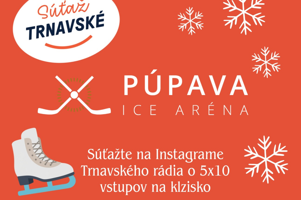 Súťažte na Instagrame Trnavského o 5x10 vstupov na klzisko