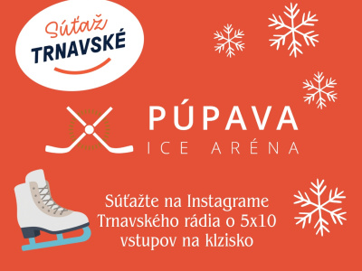 Súťažte na Instagrame Trnavského o 5x10 vstupov na klzisko