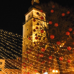 Vysvietené Trojičné námestie v Trnave I Zdroj: Trnavské rádio 