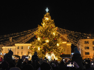 Stromček sa v Trnave zažal I Zdroj: Trnavské rádio 