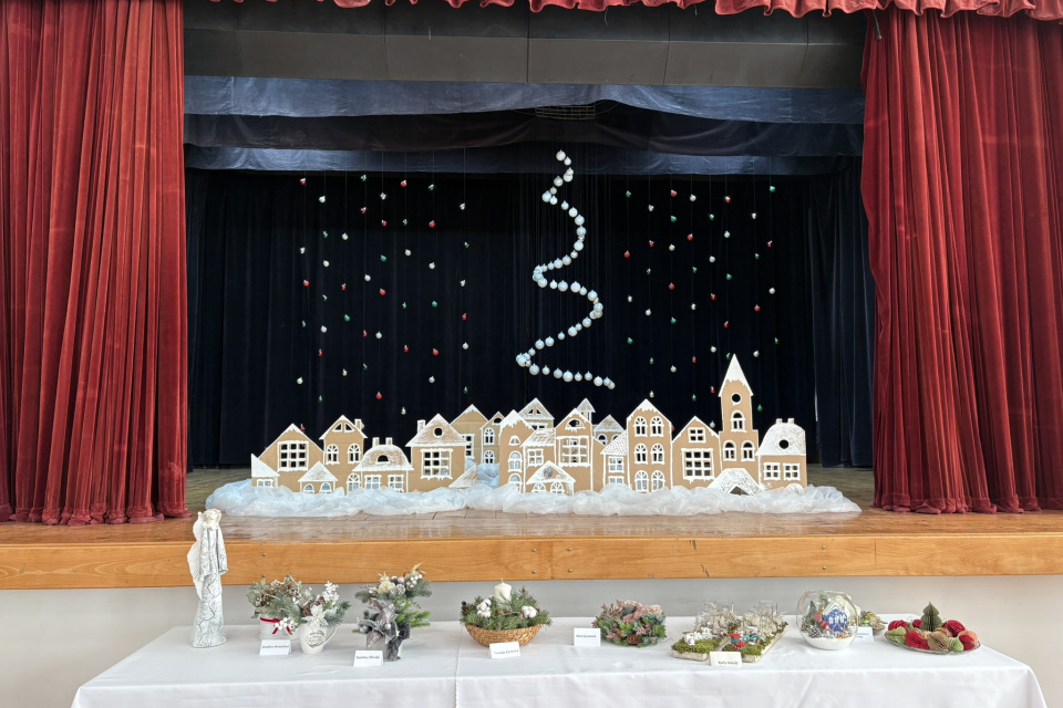 Dominantou bola výstava na javisku, ktorú pripravila Adriána Harnušková | Foto: Michaela Martišíková, Trnavské rádio