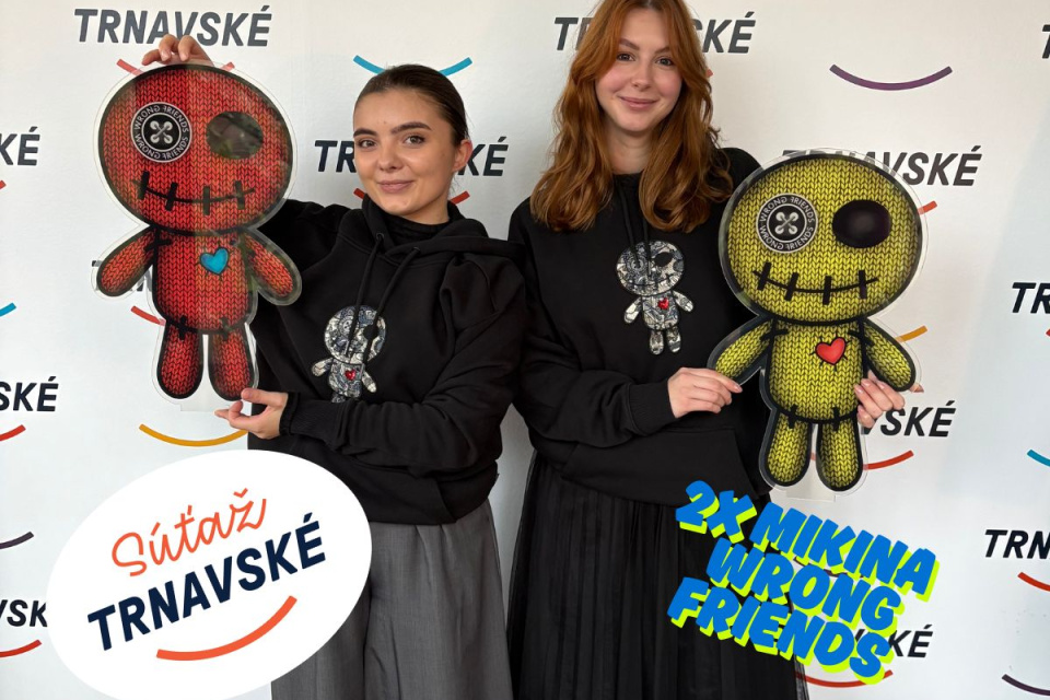 Vyhrať môžete dve parádne mikiny - presne tie, ktoré majú na sebe Saška so Zuzkou | Foto: Trnavské rádio