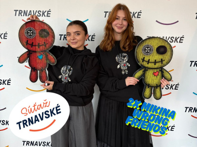 Vyhrať môžete dve parádne mikiny - presne tie, ktoré majú na sebe Saška so Zuzkou | Foto: Trnavské rádio