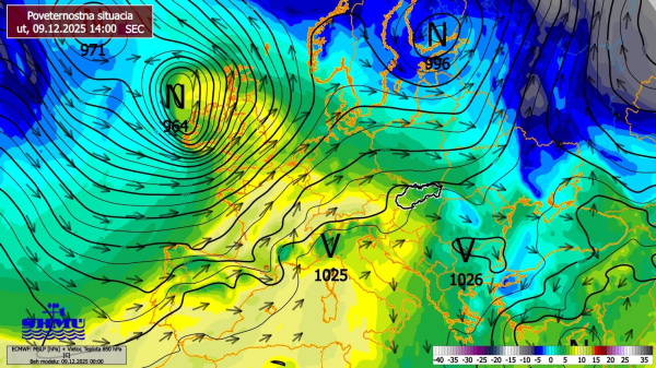 Aktuálna situácia. | Zdroj: Fb/SHMÚ