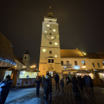 Mestská veža je odetá do sviatočnej výzdoby | Foto: Michaela Martišíková, Trnavské rádio