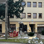 Výbuch bankomatu v obci Chtelnica | Zdroj: Polícia SR - Trnavský kraj