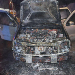 Požiar osobného auta | Foto: Hasičský a záchranný zbor