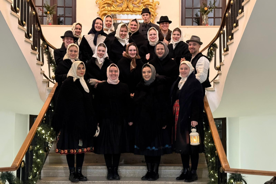 Koledníci zaspievali aj v Západoslovenskej múzeu I Zdroj: UFS Trnafčan