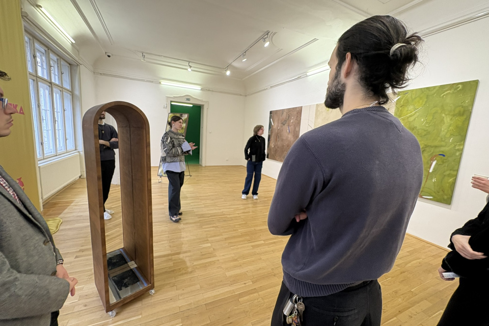 Posledná z laureátov vystavovala Ráchel Jutkaj | Foto: Michaela Martišíková, Trnavské rádio