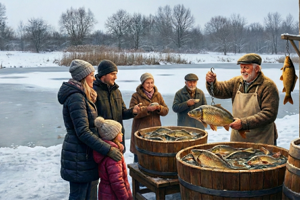 Na vianočné stoly v Trnave sa dostávajú kapry z lokálnych rybníkov | Foto: Gemini AI