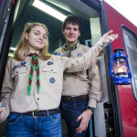 Betlehemské svetlo tradične roznášajú skauti vlakom I Zdroj: Betlehemské svetlo