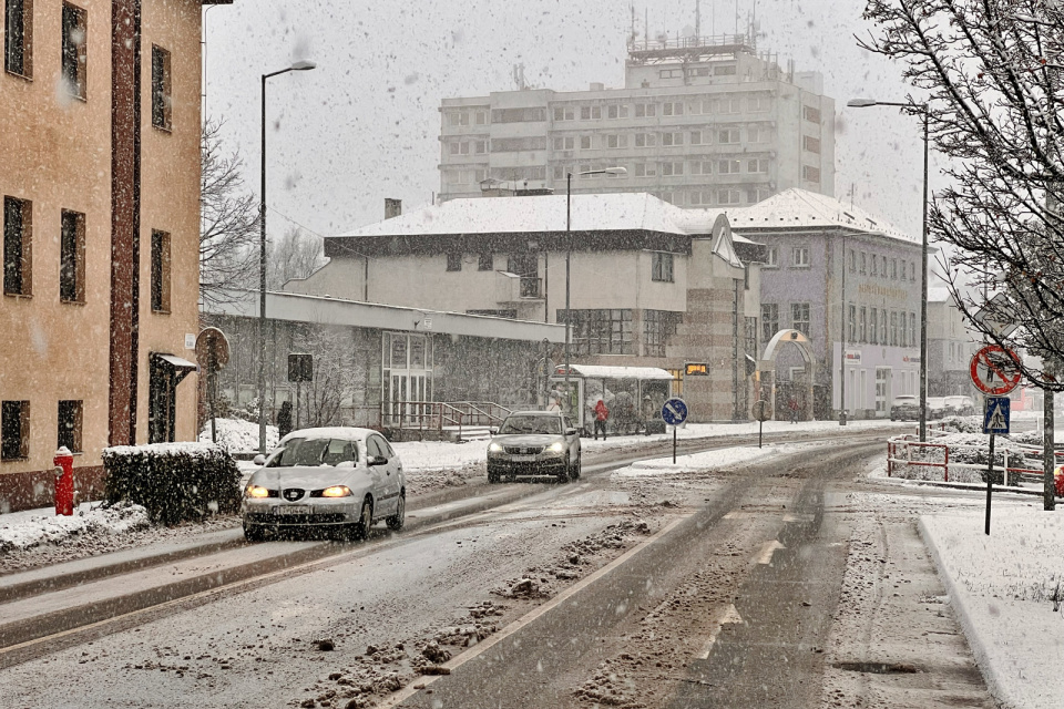 Sneženie v Trnave, Kollárova | Foto: red.