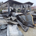 ​​​​​​​Garáž mala rozmer približne 8 × 5 metrov | Foto: Hasičský a záchranný zbor