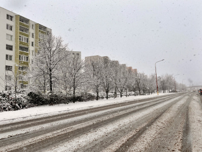 Sneženie v Trnave, Hlboká ulica | Foto: red.