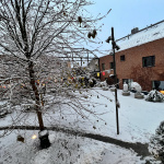 Sneženie v Trnave, pohľad z nášho štúdia | Foto: red.