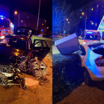 Čierne Audi malo vraziť do bielej Škody Rapid. | Foto: HaZZ