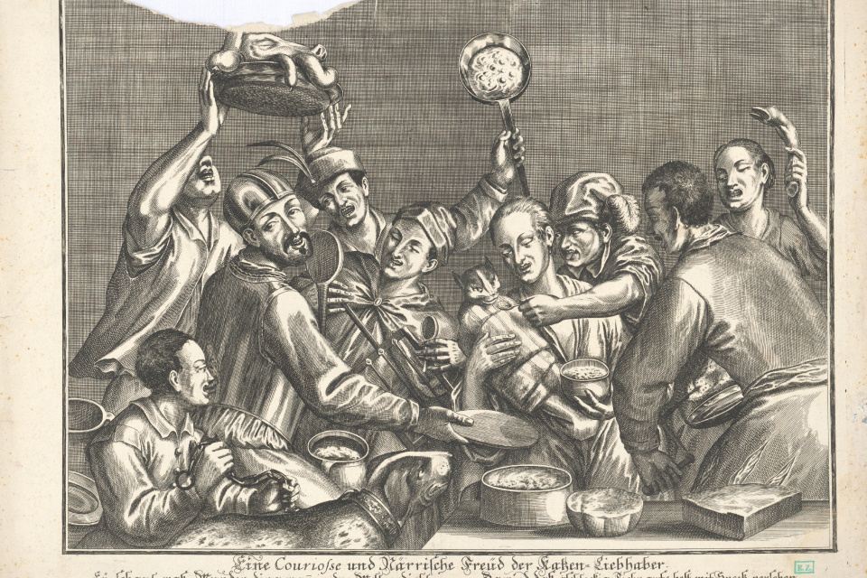 Hostiny v minulosti boli na šľachtických panstvách a dvoroch bujaré | Zdroj ilustr. foto: webumenia.sk