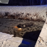 Auto našli prevrátené vo vode | Zdroj: Polícia SR - Trnavský kraj