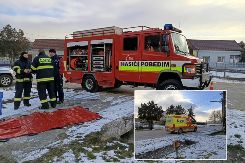 Ako došlo k nehode a aké sú jej následky, zverejnené nebolo. | Foto: Dobrovolný hasičský zbor obce Pobedim