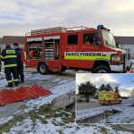 Ako došlo k nehode a aké sú jej následky, zverejnené nebolo. | Foto: Dobrovolný hasičský zbor obce Pobedim