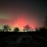 Polárna žiara v Trnavskom kraji | Zdroj: Hvezdáreň a planetárium M. R. Štefánika v Hlohovci