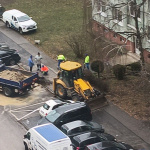 Na oprave poruchy sa pracuje. | Foto: Livia Juhasova, Krajšia Linčianska, Tulipán a Vajslova dolina: Komunita