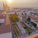 Vizualizácia parčíka pri synagóge | Zdroj: Mesto Trnava