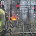 Premávku v úseku obnovili v plnej miere v podvečerných hodinách. | Foto: Fanúšik stránky Obmedzenia prevádzky na tratiach ŽSR