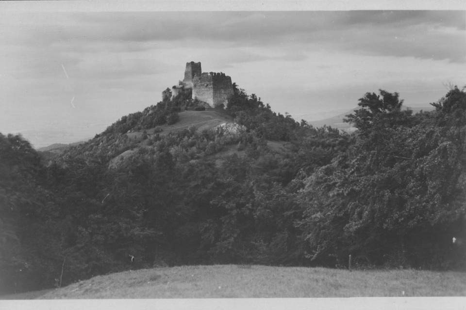 Zábery hradu Tematín získalo OZ najmä z pohľadníc | Zdroj: OZ Hrad Tematín