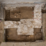 Objavili základy kostola z 12. storočia | Zdroj: archív Vlastivedného múzea v Hlohovci, Foto: Erik Knotek, Jozef Urminský