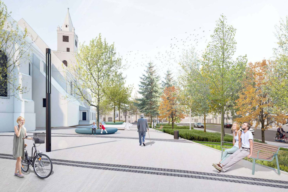 S obnovou námestia chcelo mesto začať už v roku 2022 | Zdroj: mesto Hlohovec 