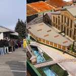 Nápor pri vstupe a model s trnavským cukrovarom. | Foto: Trnavské