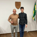 Starosta David Matula s krasokorčuliarom Adamom Hagarom v roku 2024 | Zdroj: Boleráz