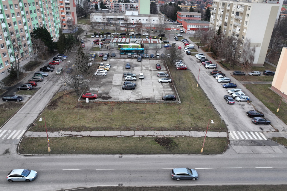 Sídlisko Linčianska, záber na lokalitu budúceho parkovacieho domu. | Foto: Fb PB 