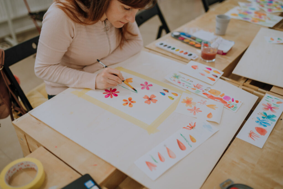 Darovať sa dá napríklad spoločný čas pri maľovaní | Zdroj: Baterkáreň